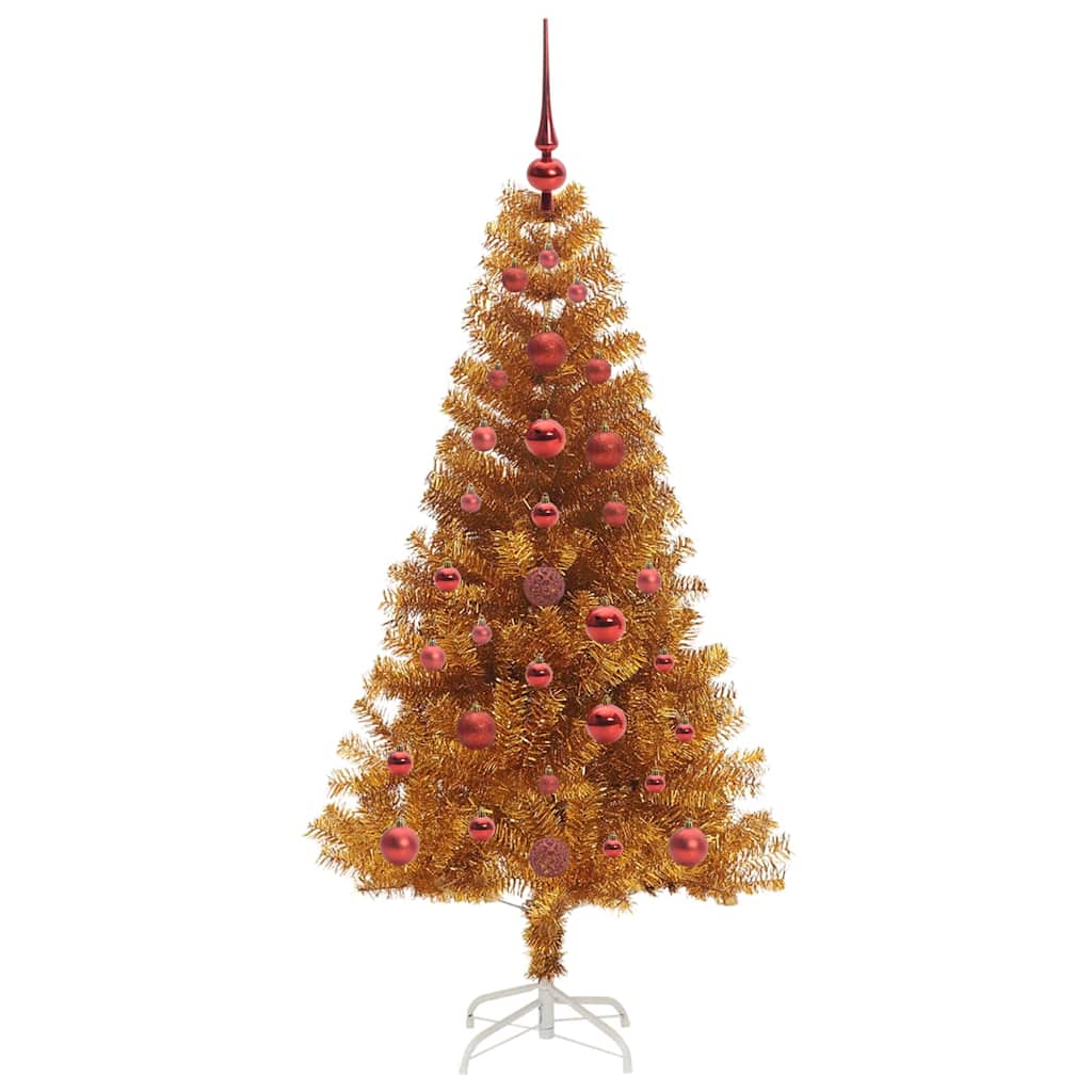 vidaXL Christmas Tree Gold 120 cm PET