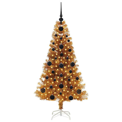 vidaXL Christmas Tree Gold 120 cm PET
