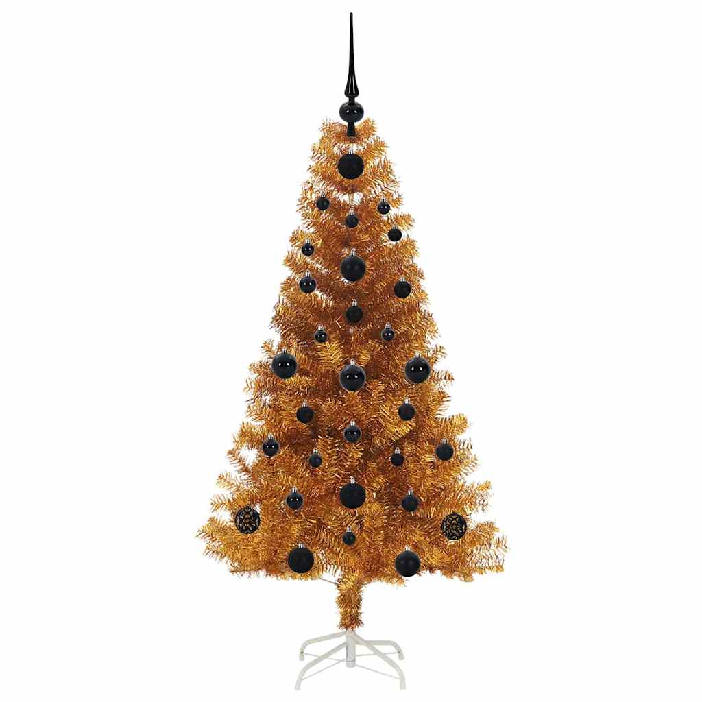 vidaXL Christmas Tree Gold 120 cm PET
