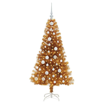vidaXL Christmas Tree Gold 120 cm PET