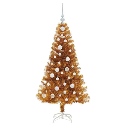 vidaXL Christmas Tree Gold 120 cm PET