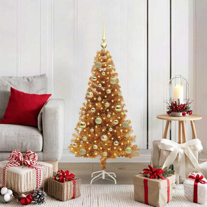 vidaXL Christmas Tree Gold 120 cm PET