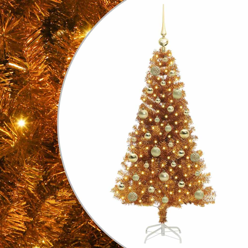 vidaXL Christmas Tree Gold 120 cm PET