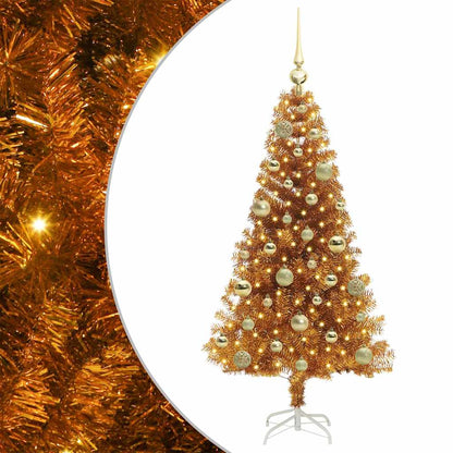 vidaXL Christmas Tree Gold 120 cm PET