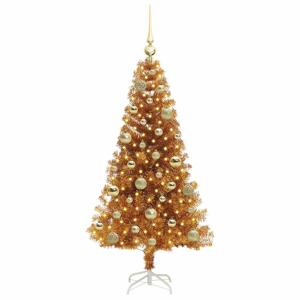 vidaXL Christmas Tree Gold 120 cm PET