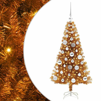 vidaXL Christmas Tree Gold 120 cm PET
