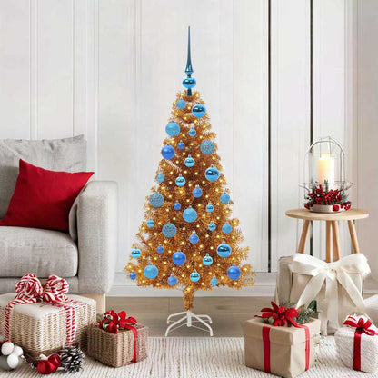 vidaXL Christmas Tree Gold 120 cm PET
