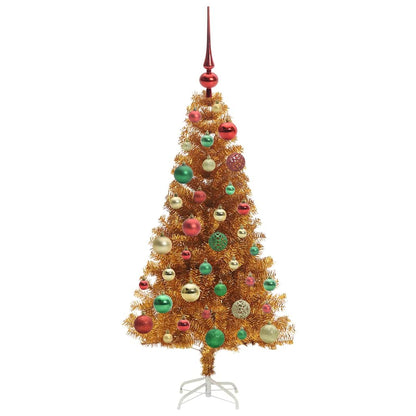 vidaXL Christmas Tree Gold 120 cm PET