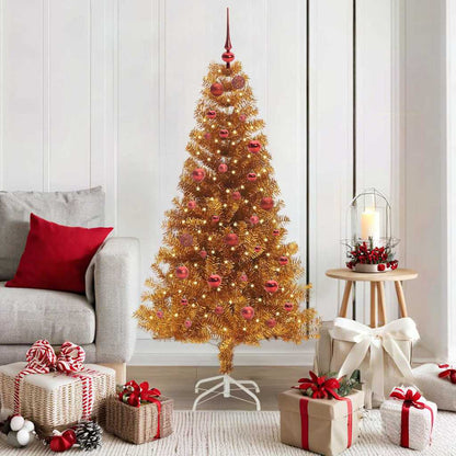 vidaXL Christmas Tree Gold 150 cm PET
