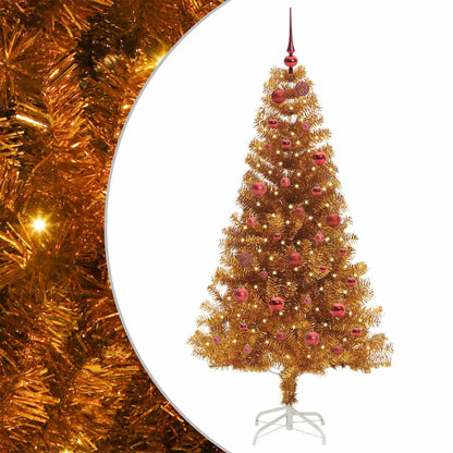 vidaXL Christmas Tree Gold 150 cm PET