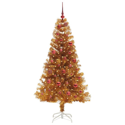 vidaXL Christmas Tree Gold 150 cm PET