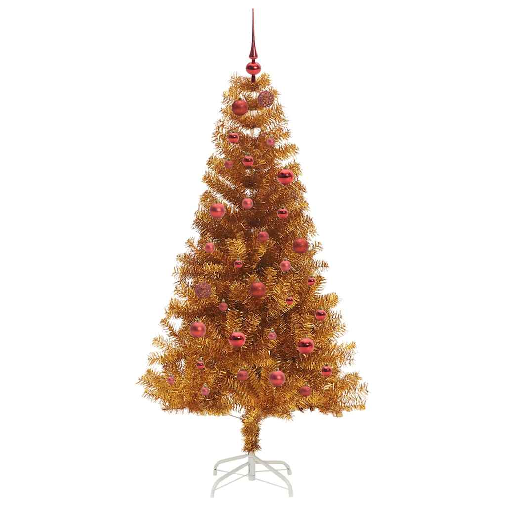vidaXL Christmas Tree Gold 150 cm PET