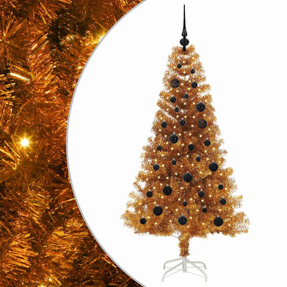 vidaXL Christmas Tree Gold 150 cm PET
