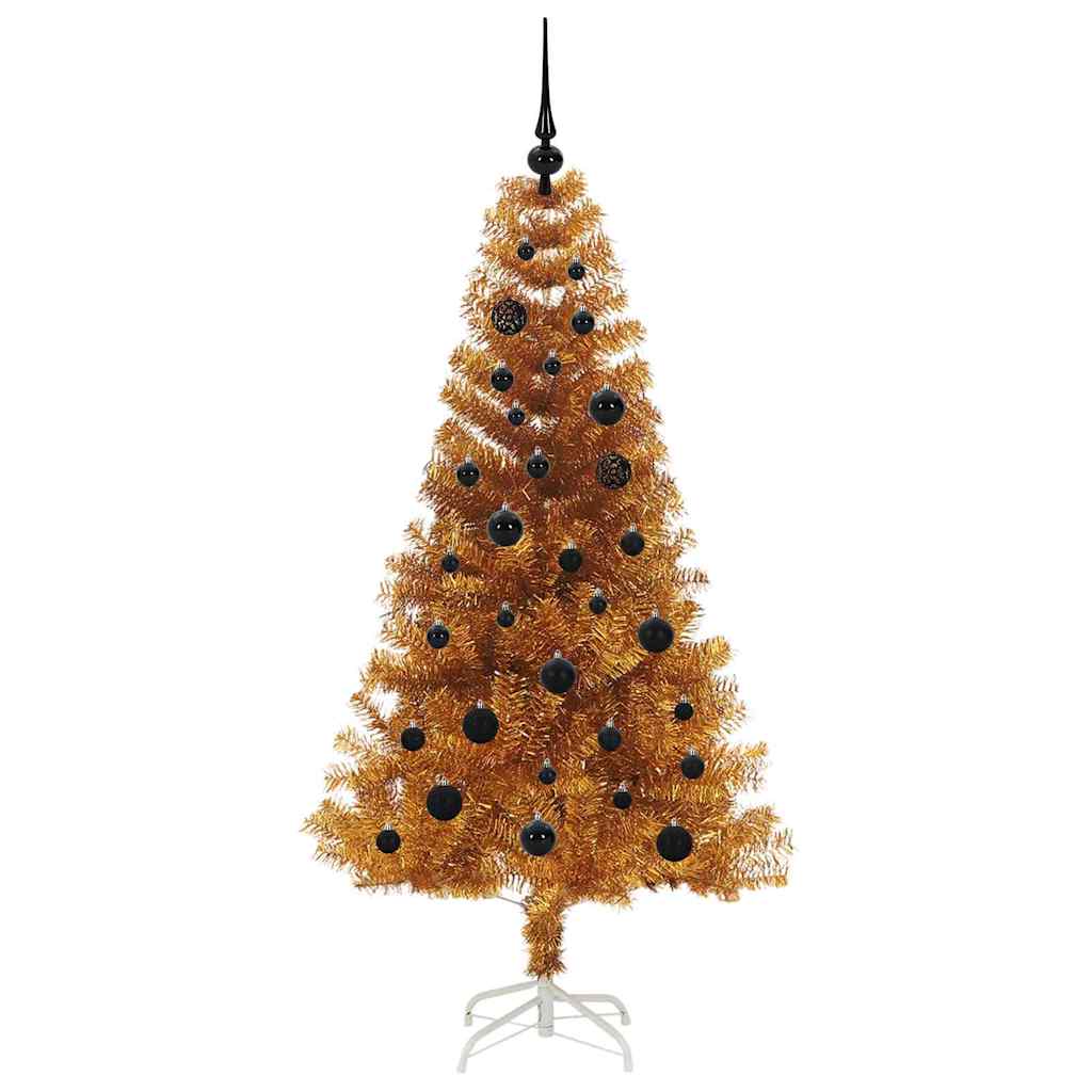 vidaXL Christmas Tree Gold 150 cm PET
