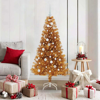 vidaXL Christmas Tree Gold 150 cm PET