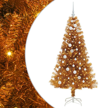 vidaXL Christmas Tree Gold 150 cm PET
