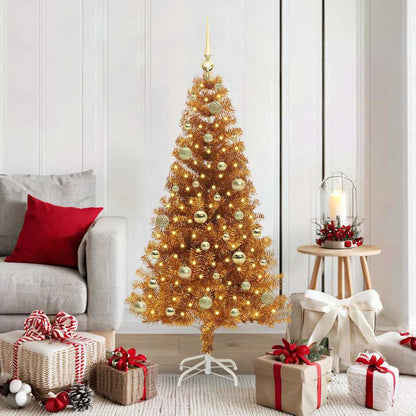 vidaXL Christmas Tree Gold 150 cm PET