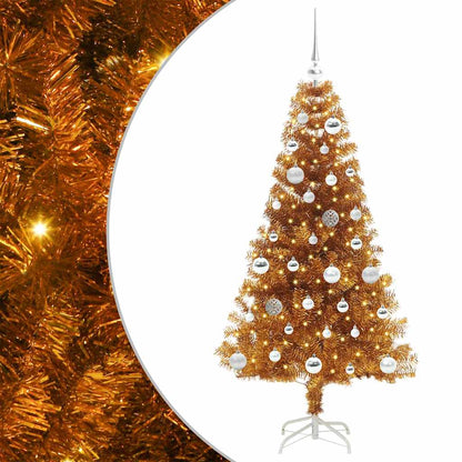 vidaXL Christmas Tree Gold 150 cm PET