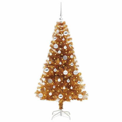 vidaXL Christmas Tree Gold 150 cm PET
