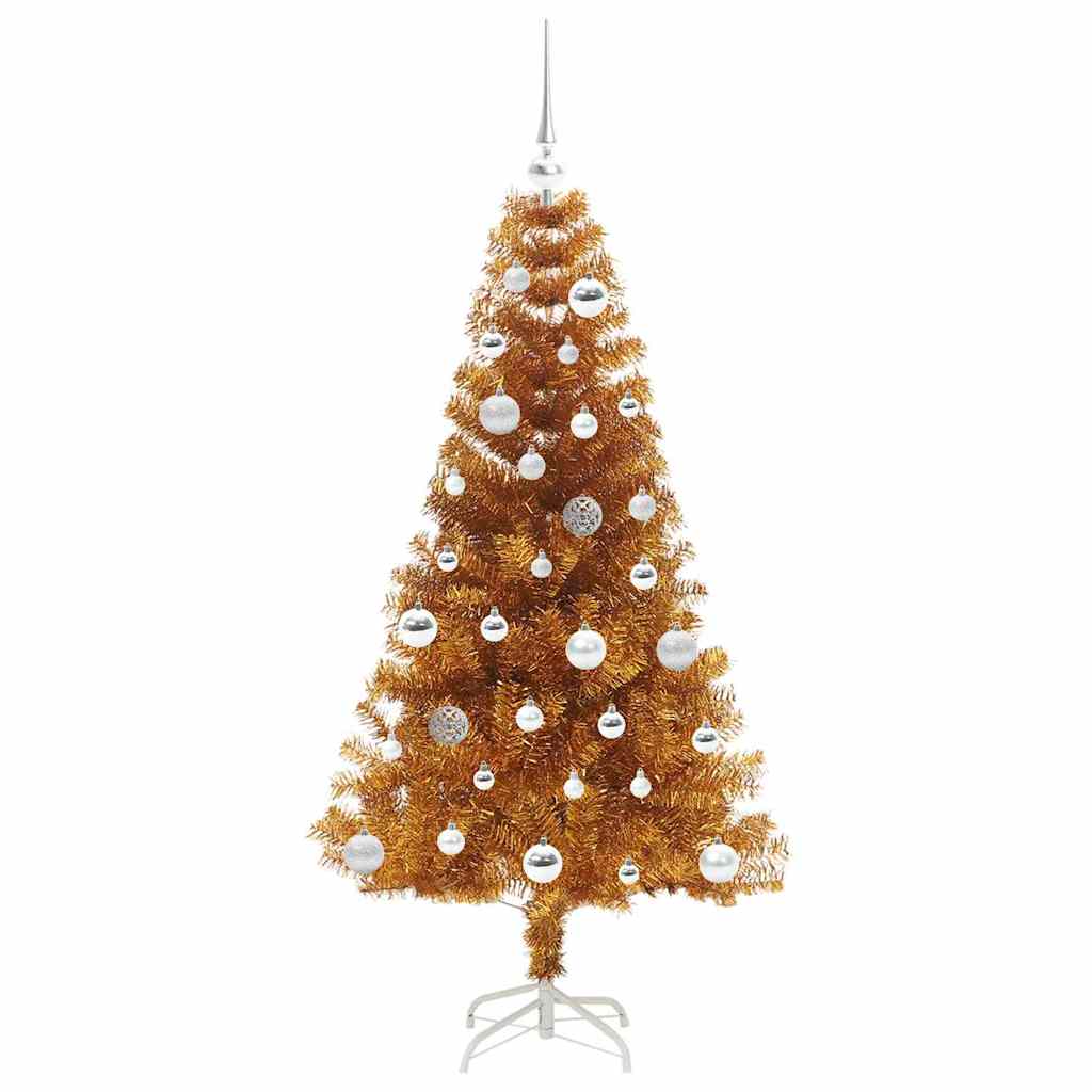 vidaXL Christmas Tree Gold 150 cm PET