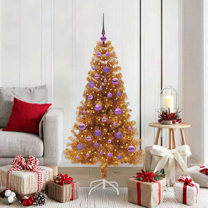 vidaXL Christmas Tree Gold 150 cm PET