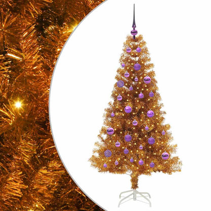 vidaXL Christmas Tree Gold 150 cm PET