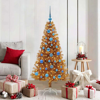 vidaXL Christmas Tree Gold 150 cm PET