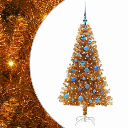 vidaXL Christmas Tree Gold 150 cm PET