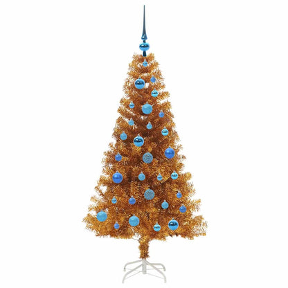 vidaXL Christmas Tree Gold 150 cm PET