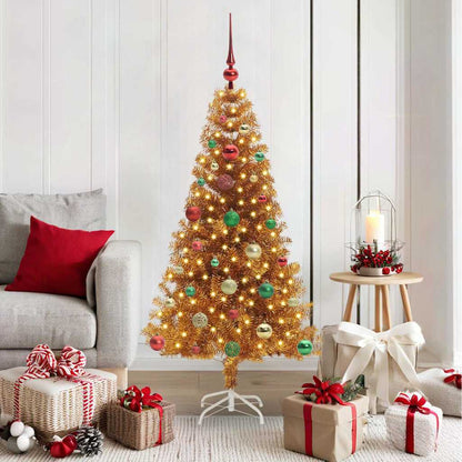 vidaXL Christmas Tree Gold 150 cm PET
