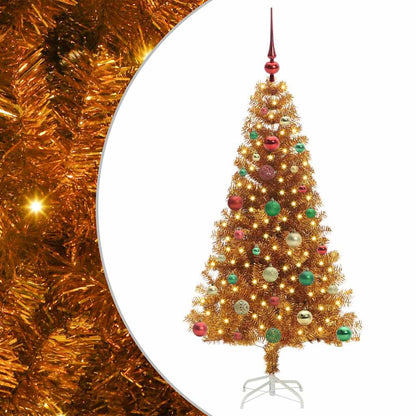 vidaXL Christmas Tree Gold 150 cm PET