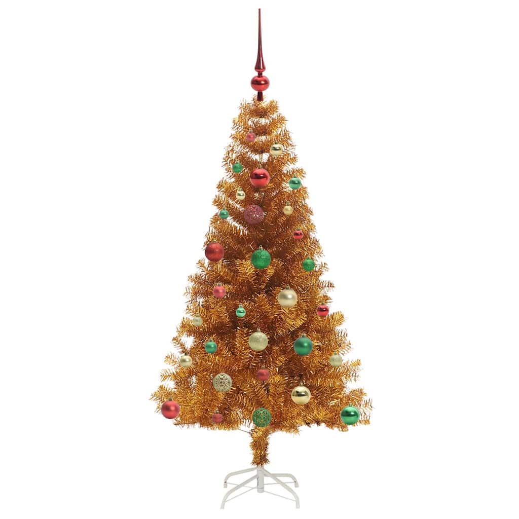 vidaXL Christmas Tree Gold 150 cm PET