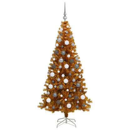vidaXL Christmas Tree Gold 180 cm PET