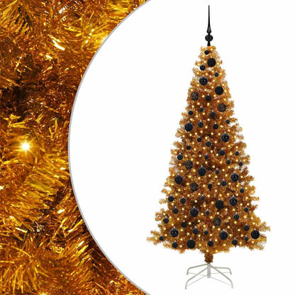 vidaXL Christmas Tree Gold 180 cm PET
