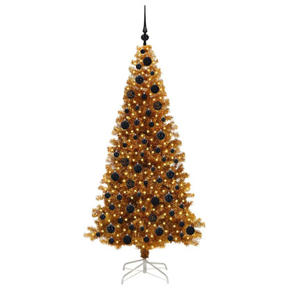 vidaXL Christmas Tree Gold 180 cm PET