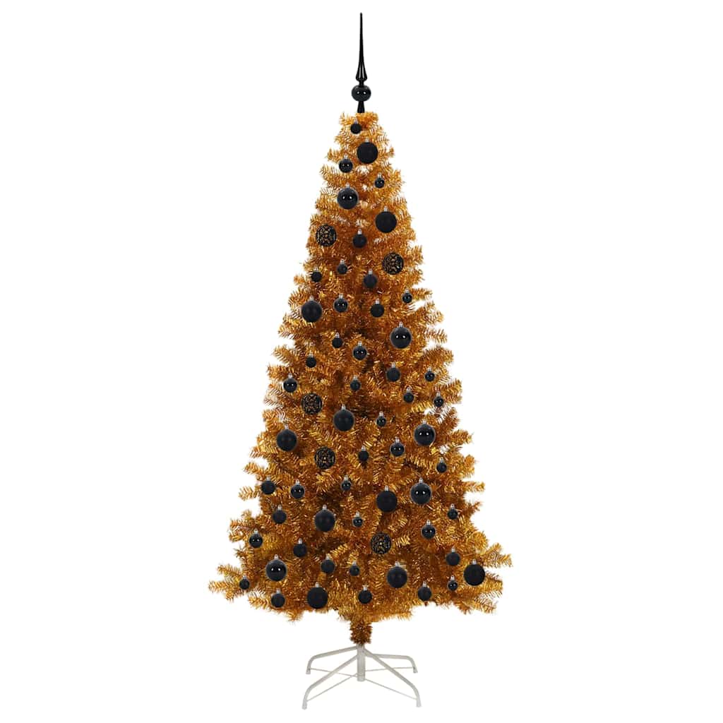 vidaXL Christmas Tree Gold 180 cm PET