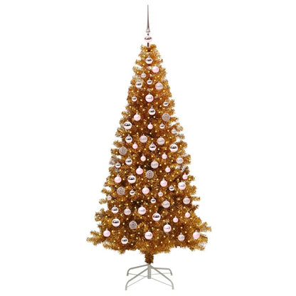 vidaXL Christmas Tree Gold 180 cm PET