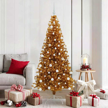 vidaXL Christmas Tree Gold 180 cm PET