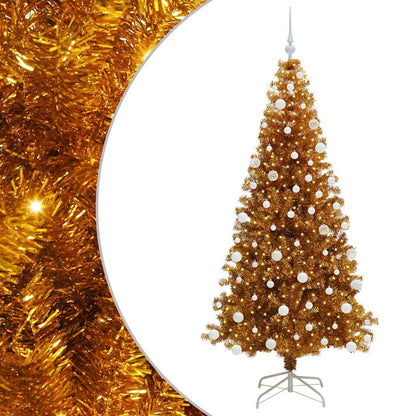 vidaXL Christmas Tree Gold 180 cm PET