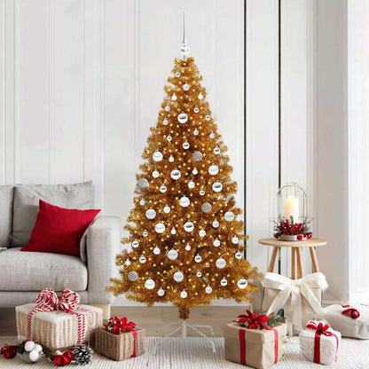 vidaXL Christmas Tree Gold 180 cm PET