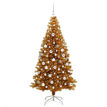 vidaXL Christmas Tree Gold 180 cm PET