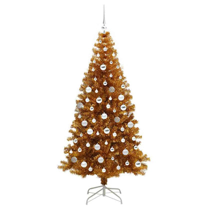 vidaXL Christmas Tree Gold 180 cm PET