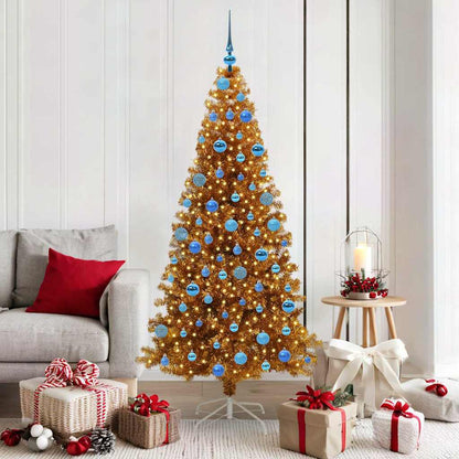 vidaXL Christmas Tree Gold 180 cm PET