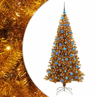 vidaXL Christmas Tree Gold 180 cm PET