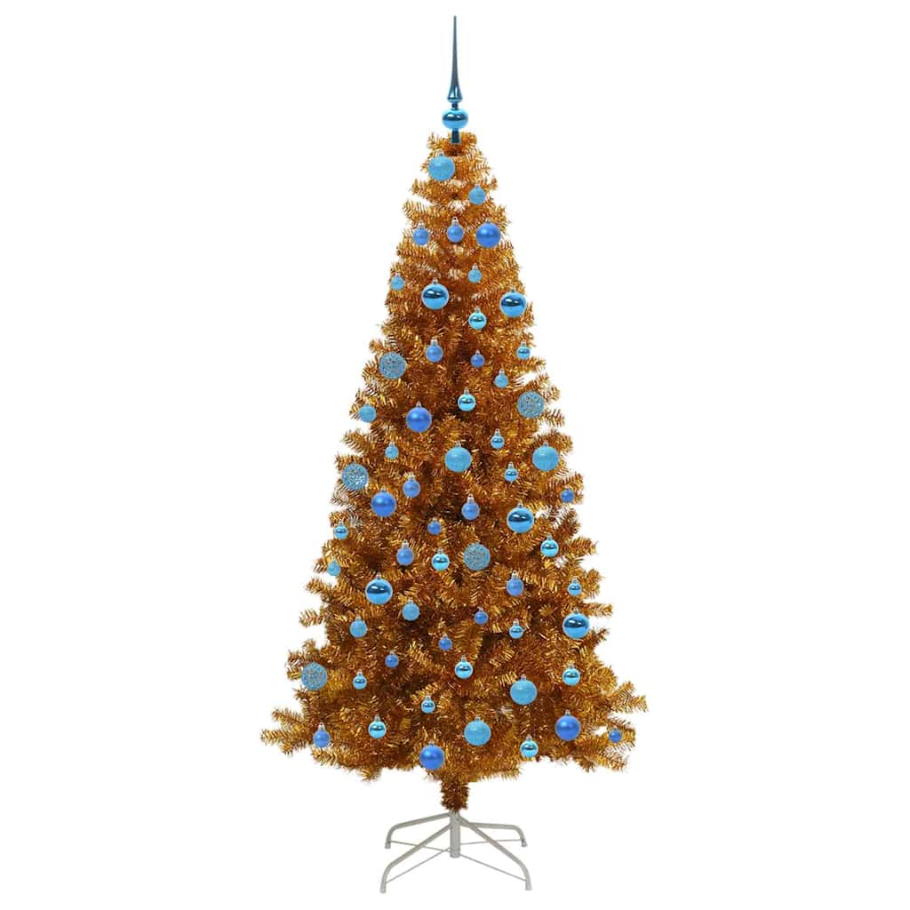 vidaXL Christmas Tree Gold 180 cm PET