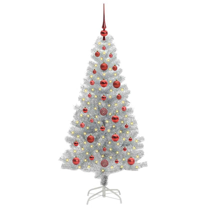vidaXL Christmas Tree Silver 120 cm PET