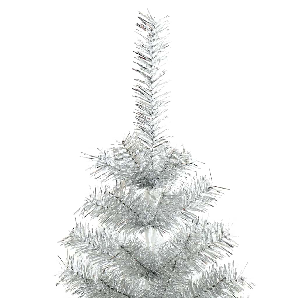 vidaXL Christmas Tree Silver 120 cm PET