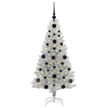 vidaXL Christmas Tree Silver 120 cm PET
