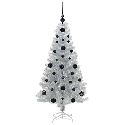 vidaXL Christmas Tree Silver 120 cm PET