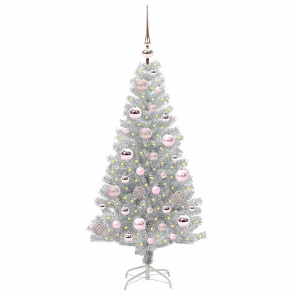 vidaXL Christmas Tree Silver 120 cm PET